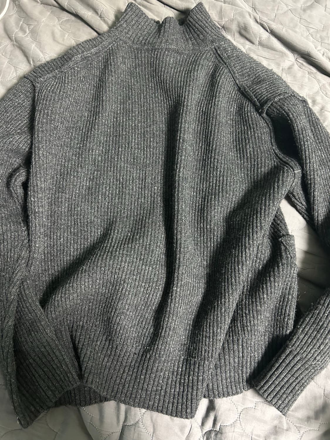 Essential by eql 터틀넥 니트집업 가디건 상품이미지4