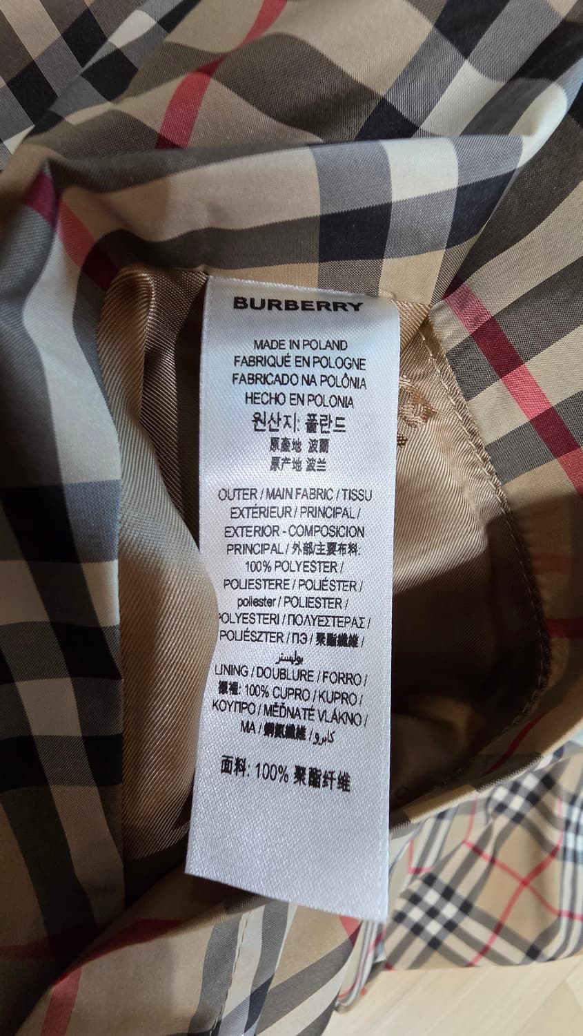 버버리 체크 후드 케이프 판초 남녀공용 원사이즈 (미착용 / 영수증O) 상품이미지10