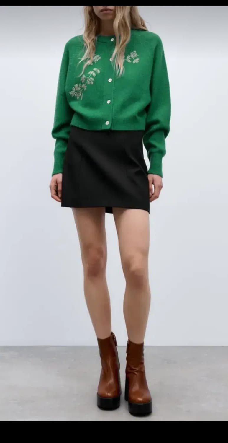 자라 ZARA 비즈장식 가디건 새상품 상품이미지2