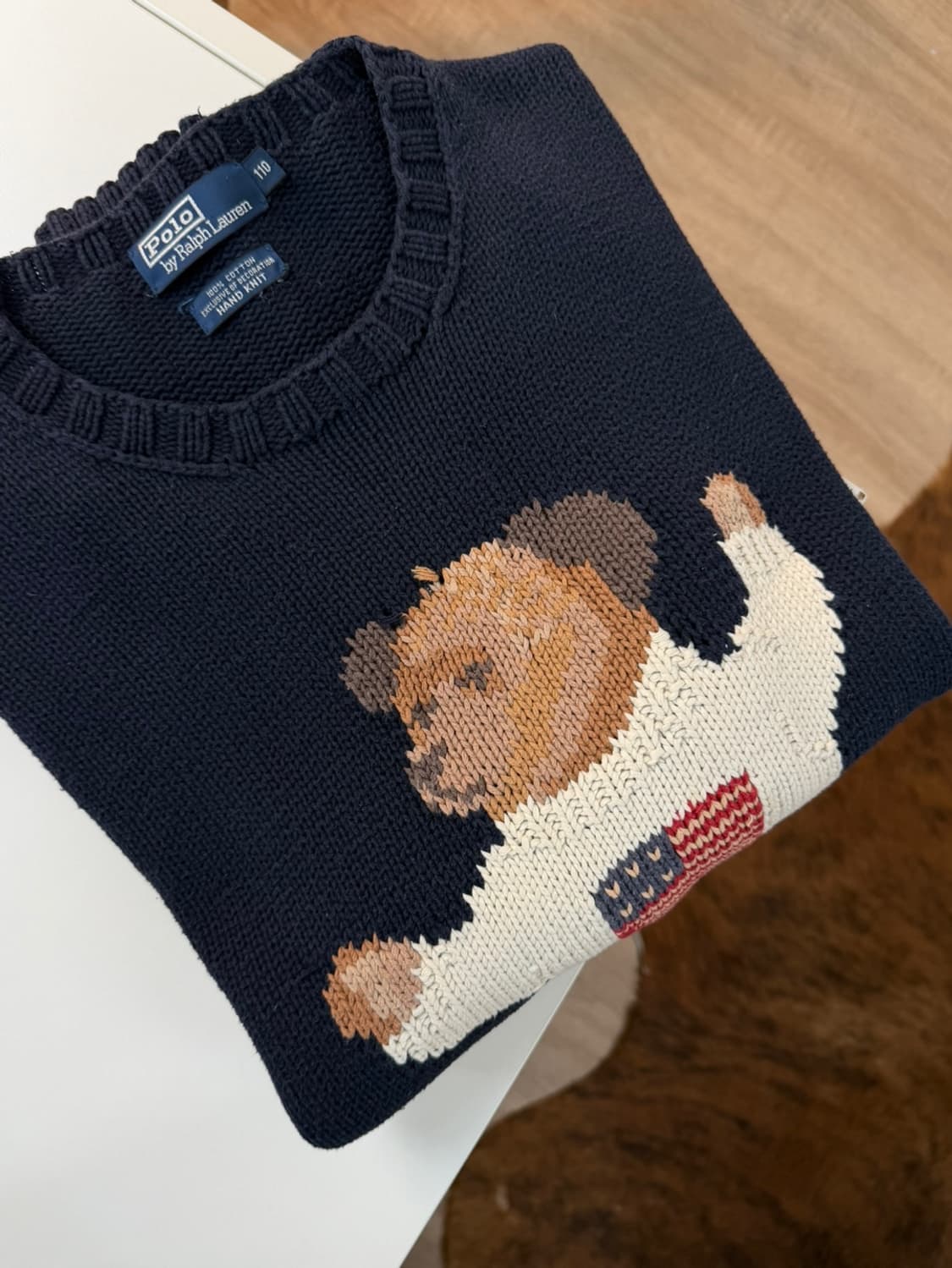 90s 폴로 랄프로렌 OG 싯 다운 베어 니트  상품이미지1