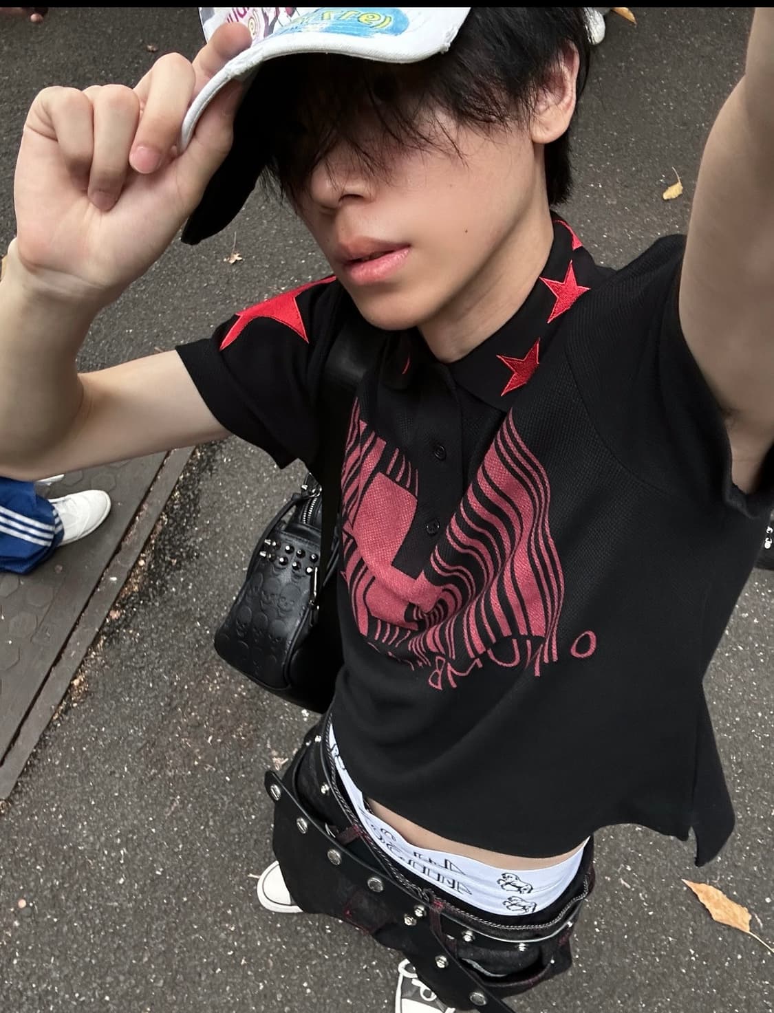Cross Stripe Star Polo Tee 상품이미지2