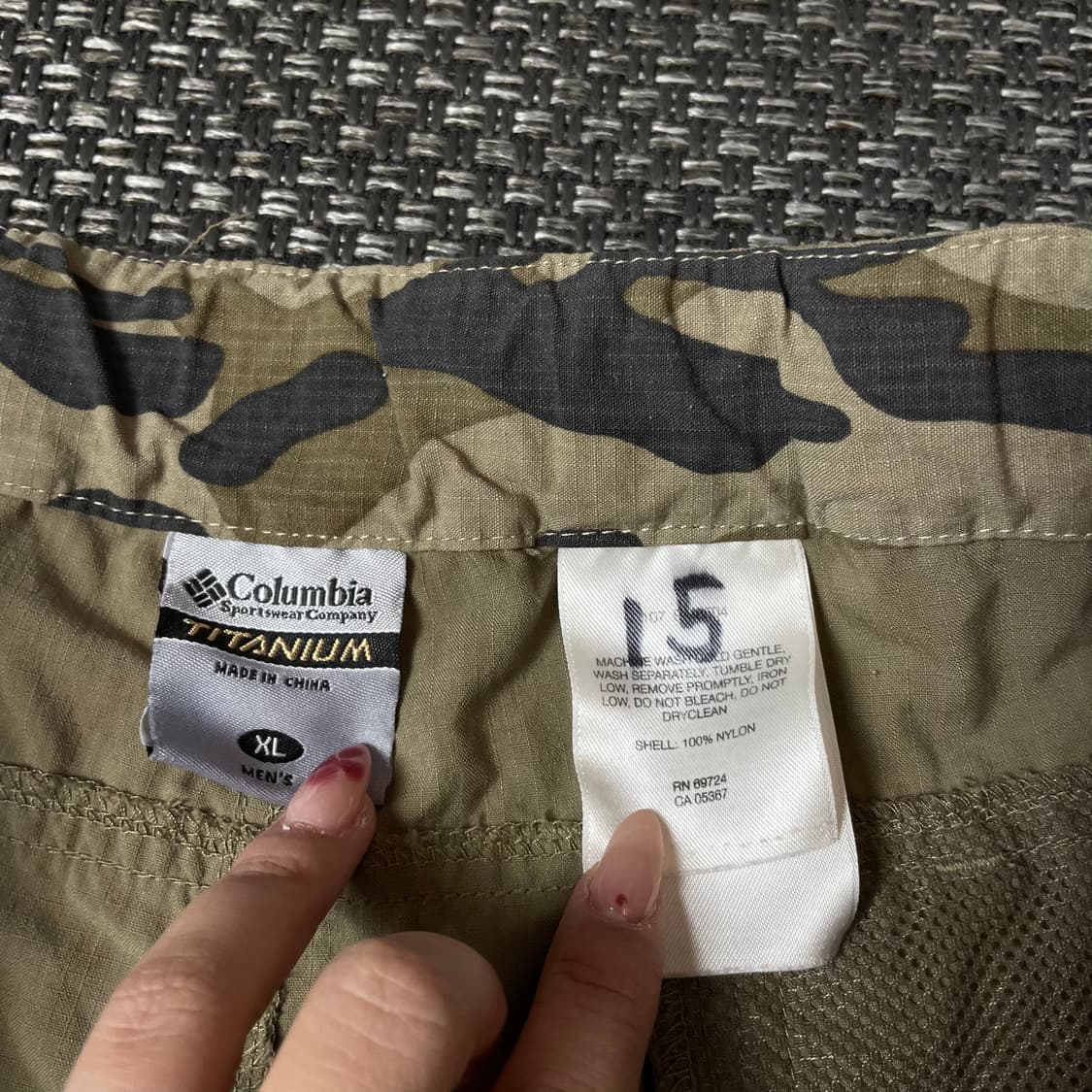 (35) 컬럼비아 베이지 벨트 카고 코튼 팬츠 XL 상품이미지5