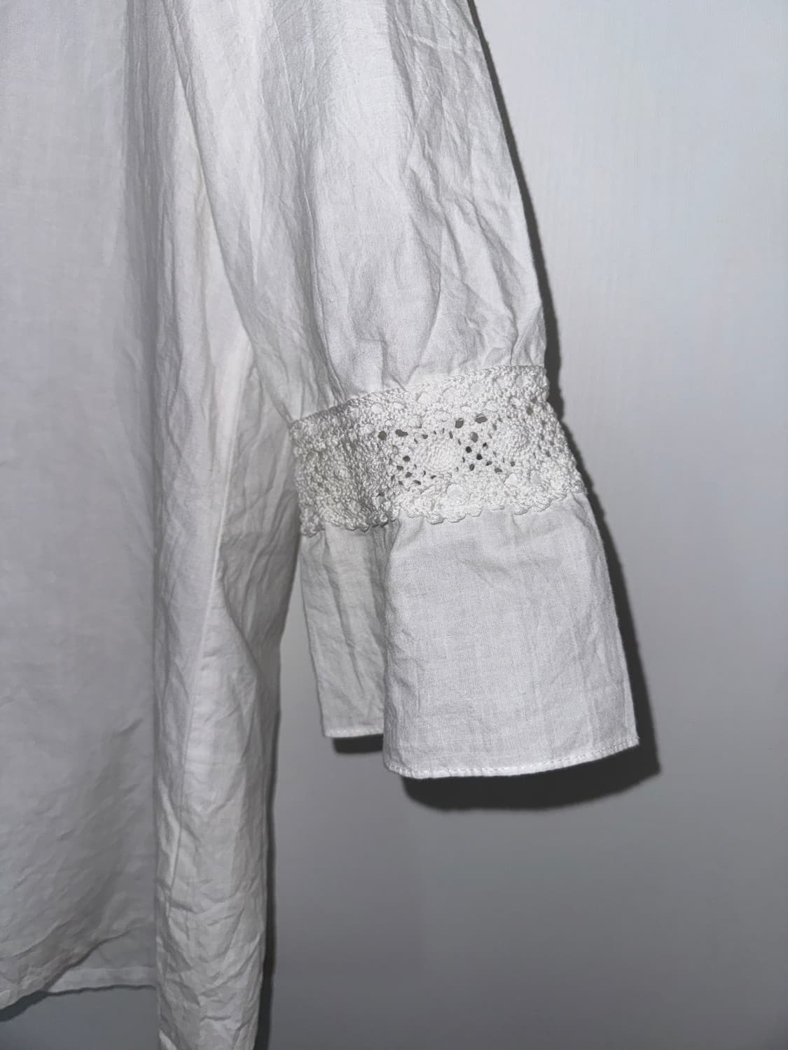 White Crochet Lace Blouse 상품이미지3