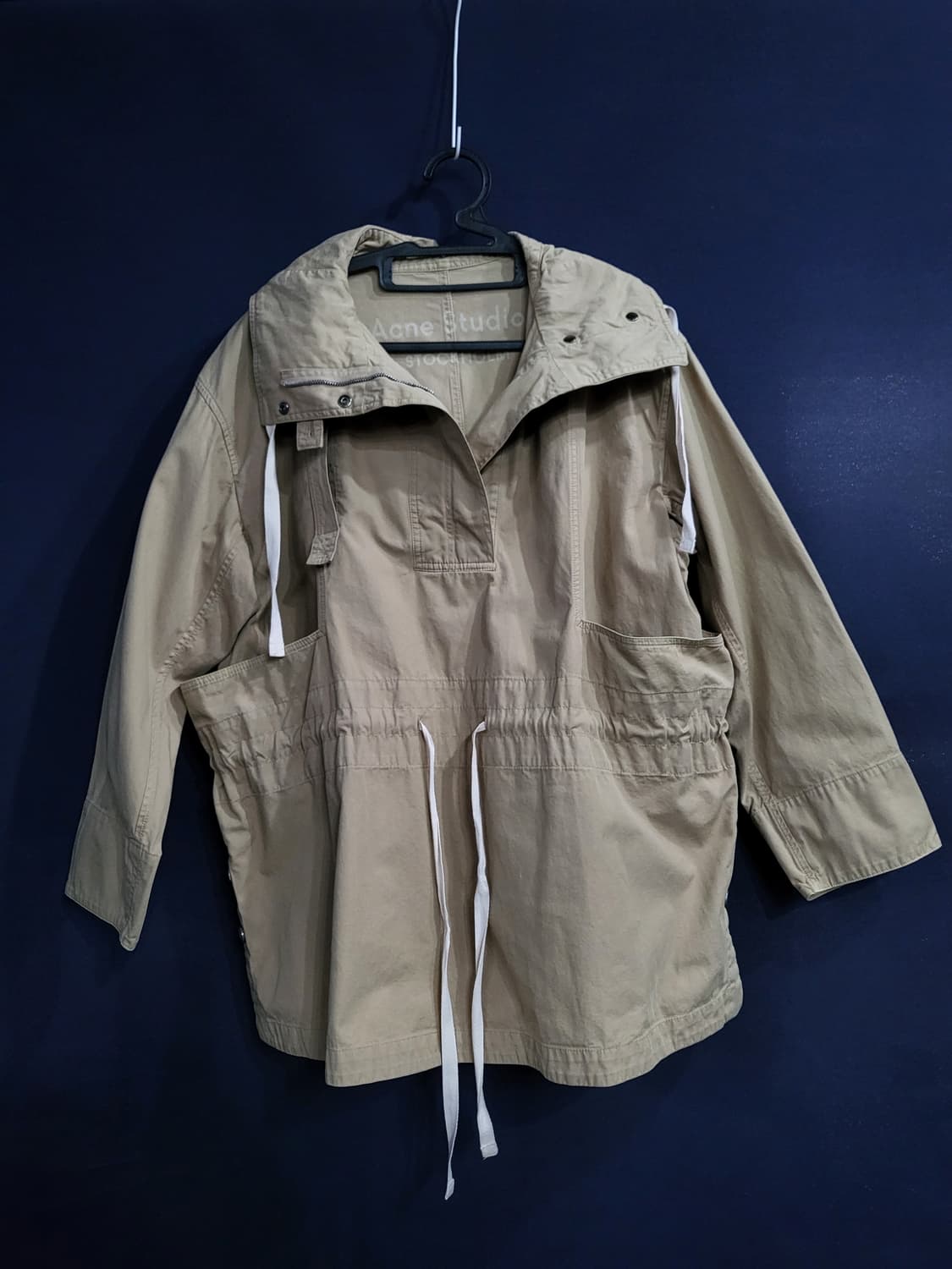 아크네스튜디오 후드 면 오버핏 반집업자켓 상품이미지2