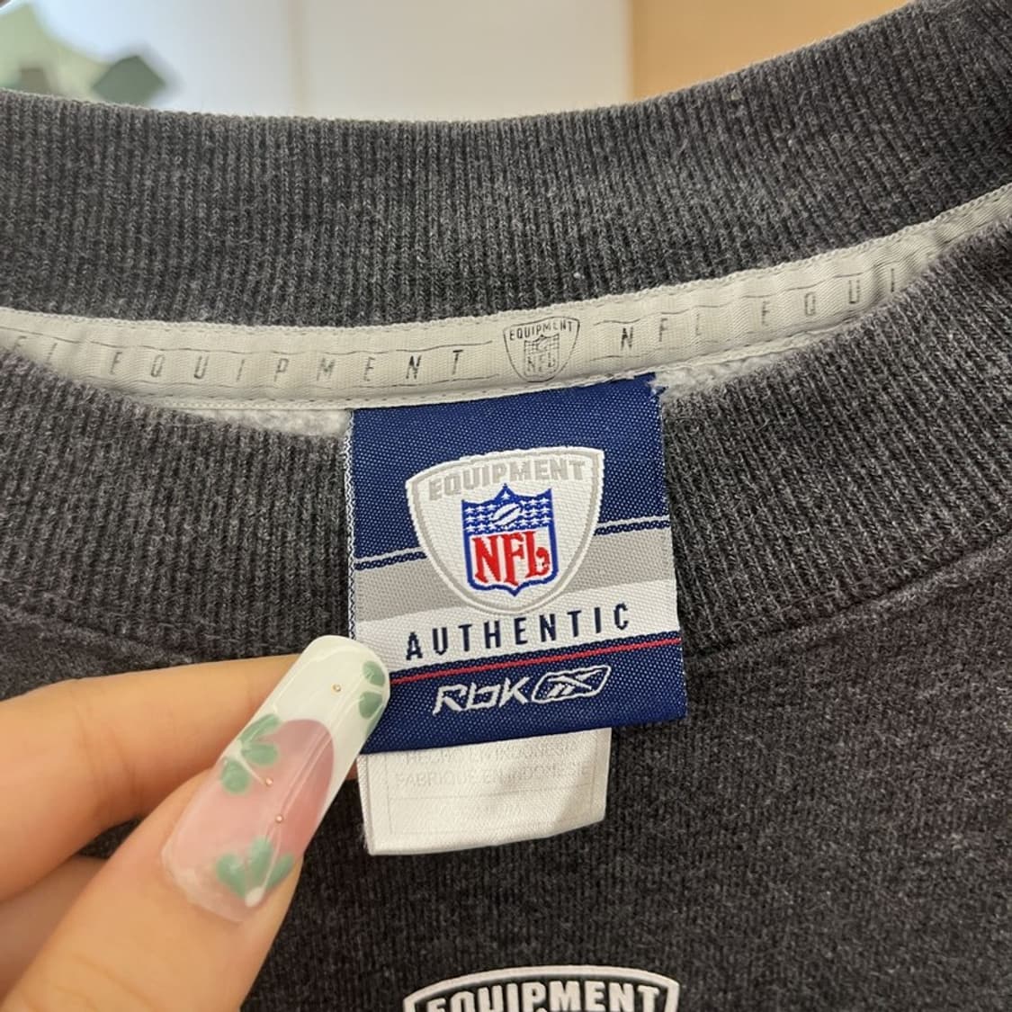 리복 NFL 어센틱 레트로 펑크 오버핏 맨투맨 M C11331 상품이미지5