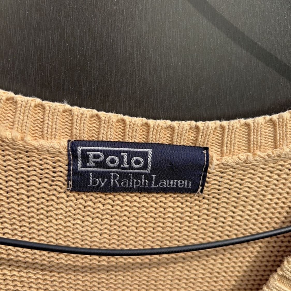 폴로 랄프로렌 빈티지 브이넥 코튼 니트 조끼 90 P00018 상품이미지3