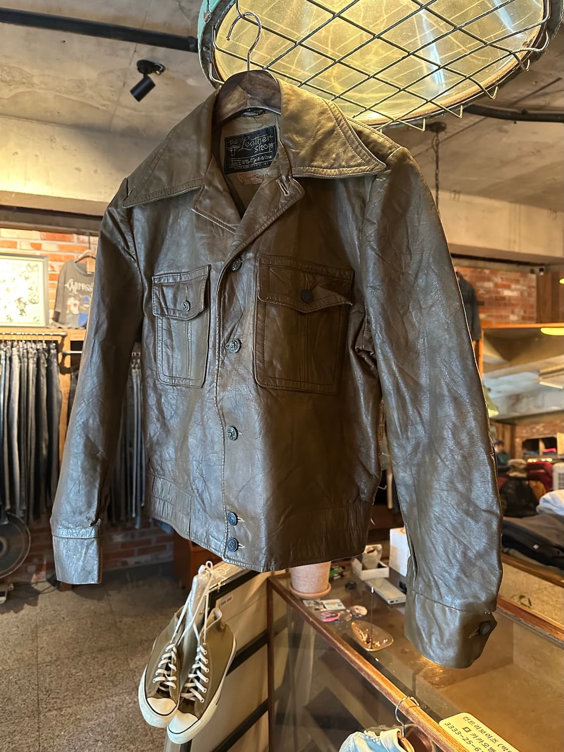70s USA 빈티지 시어스 레더 자켓 상품이미지2