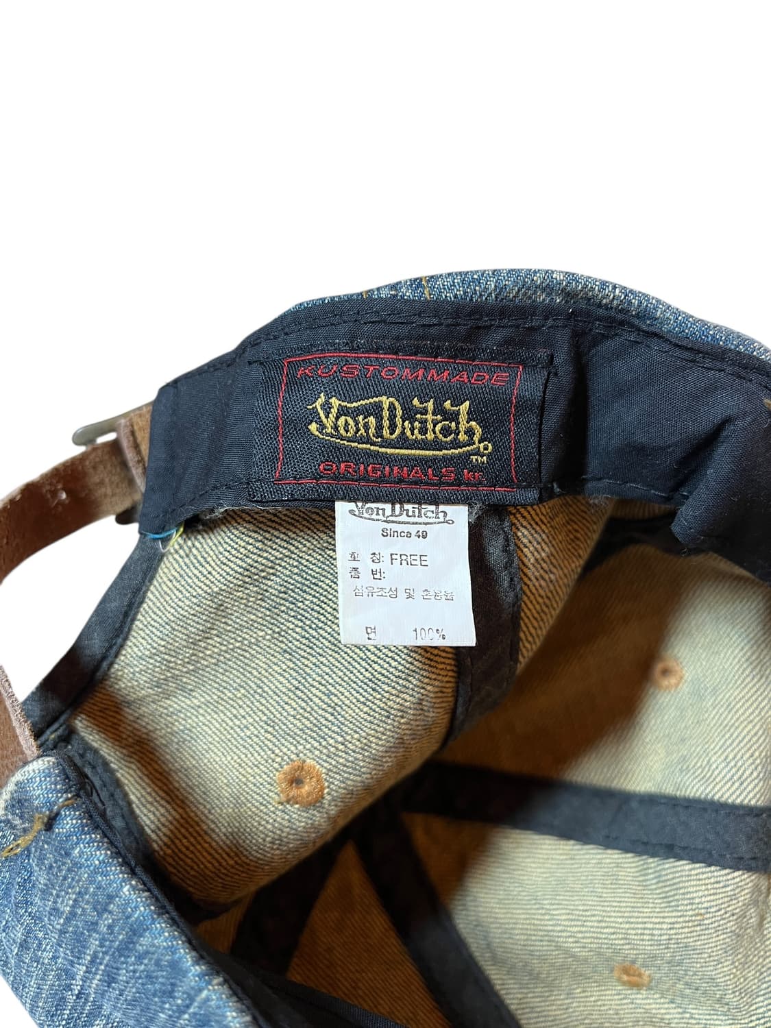 본 더치 데님 디스트로이드 볼캡 FREE  상품이미지4