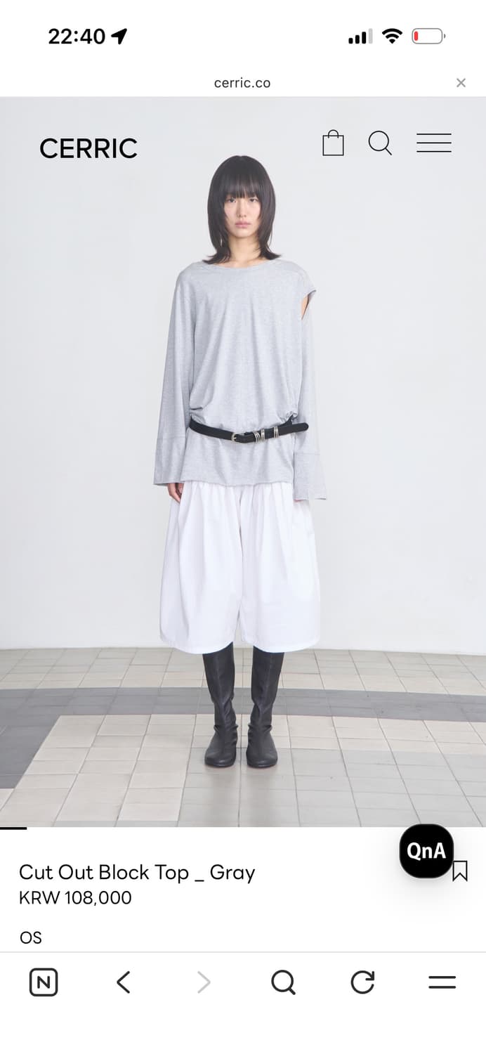 세릭 컷아웃 탑  상품이미지1