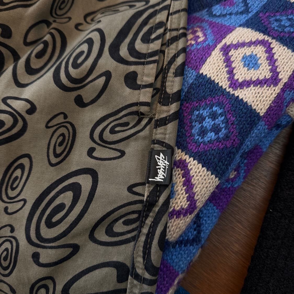 스투시 스윌리 S 비치 팬츠 XL 상품이미지4