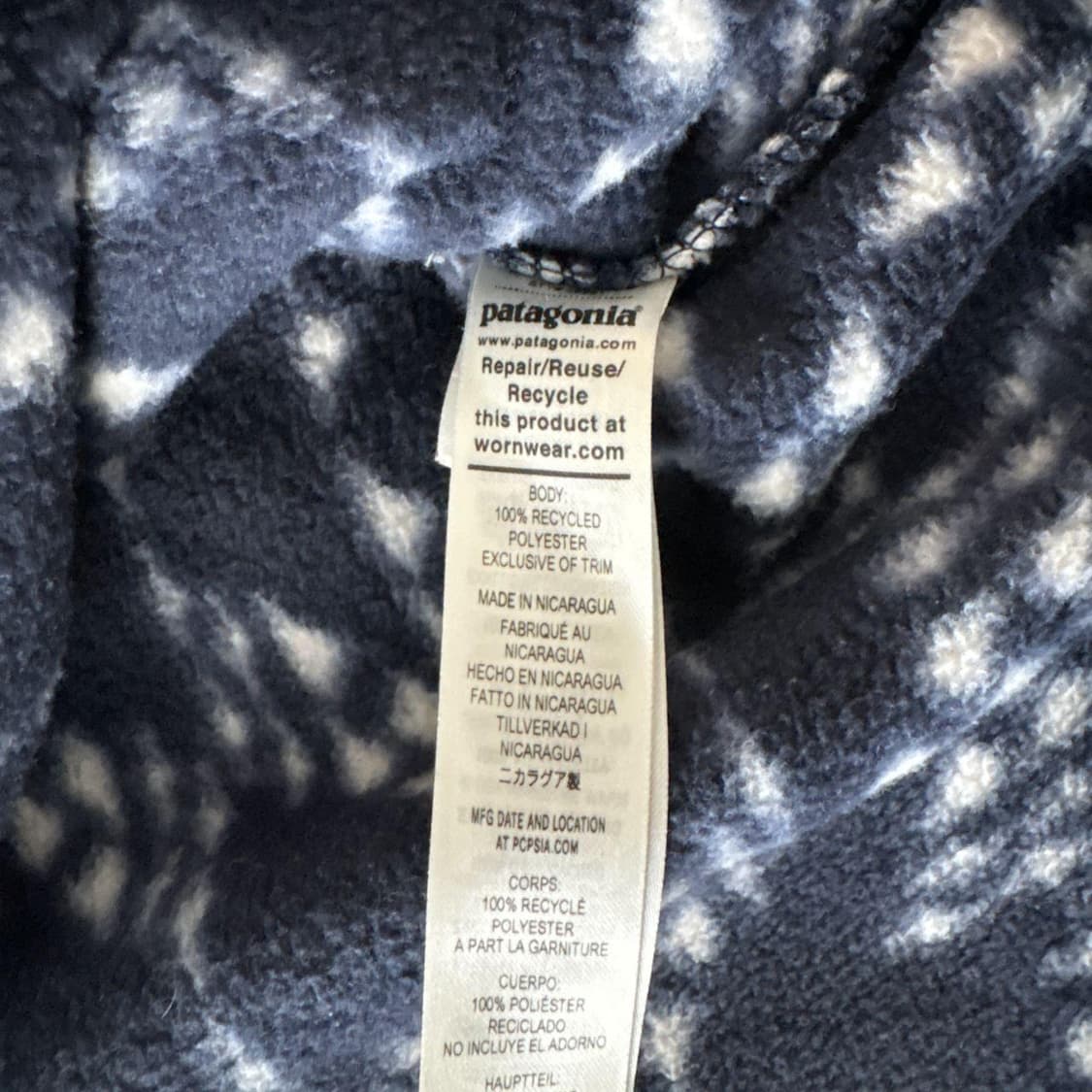 파타고니아 신칠라 스냅-T 신치드 플라이트 뉴 네이비 상품이미지4