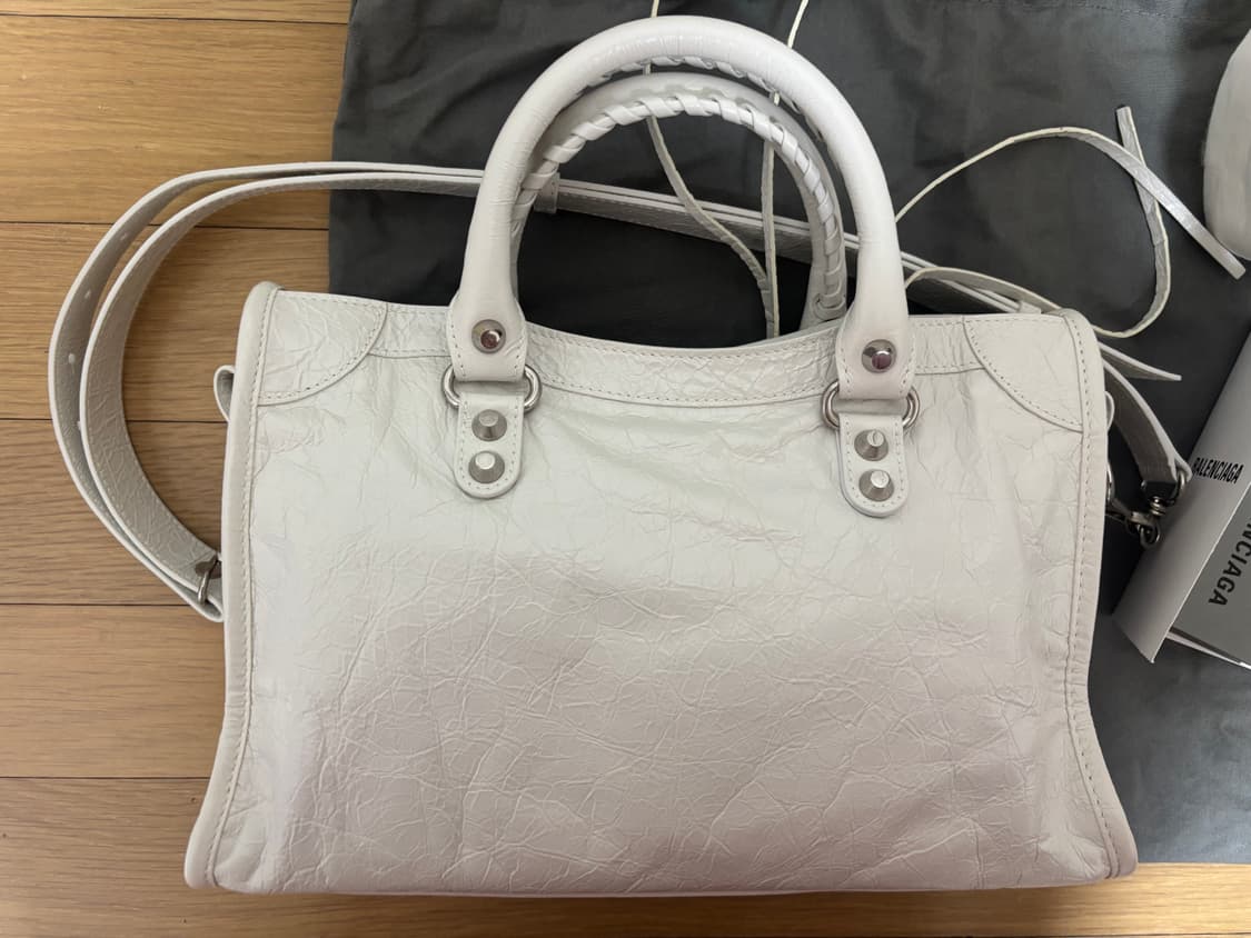 발렌시아가 르시티 스몰 화이트 상품이미지4