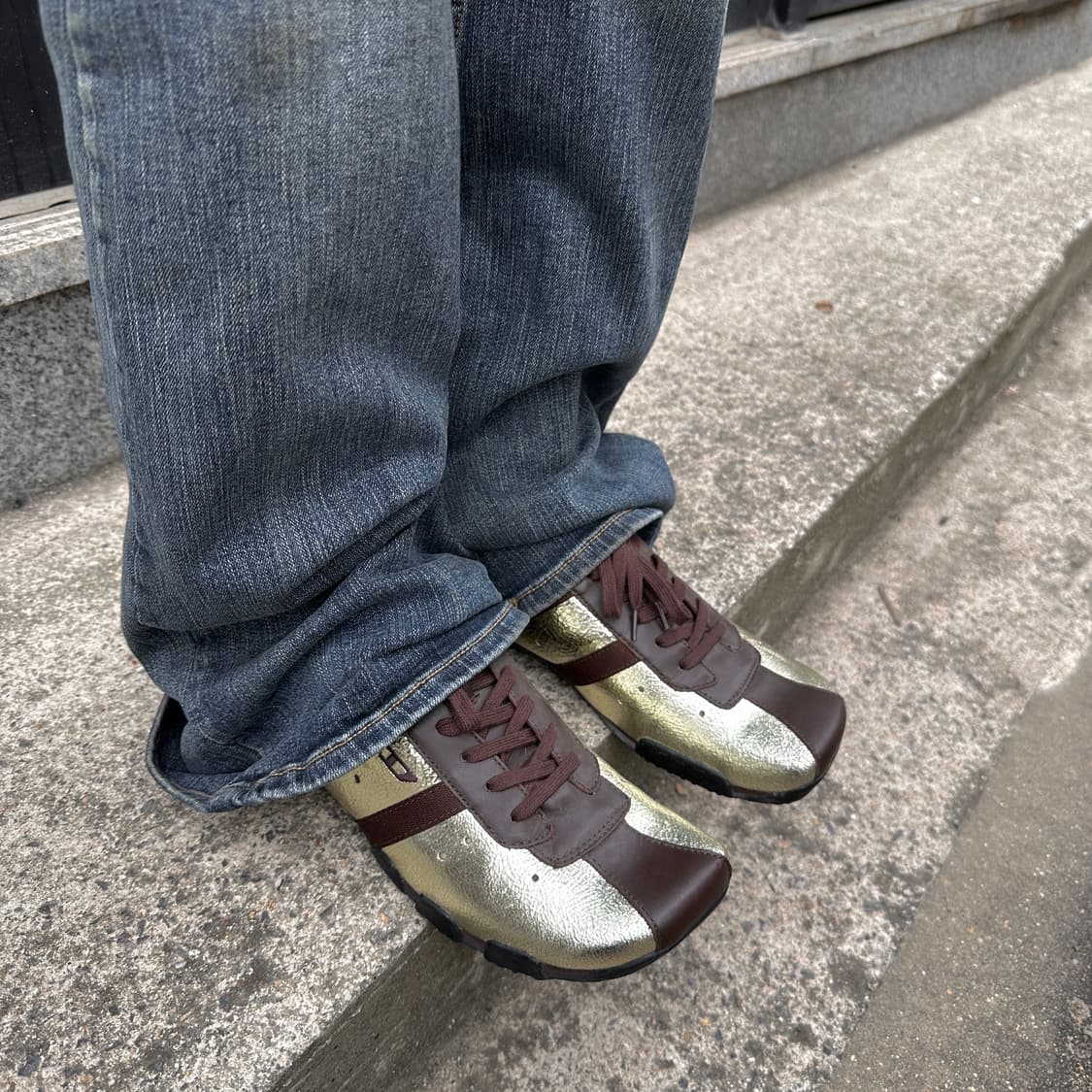 00s 레어 디젤 스퀘어토 스니커즈 풀박스 상품이미지7