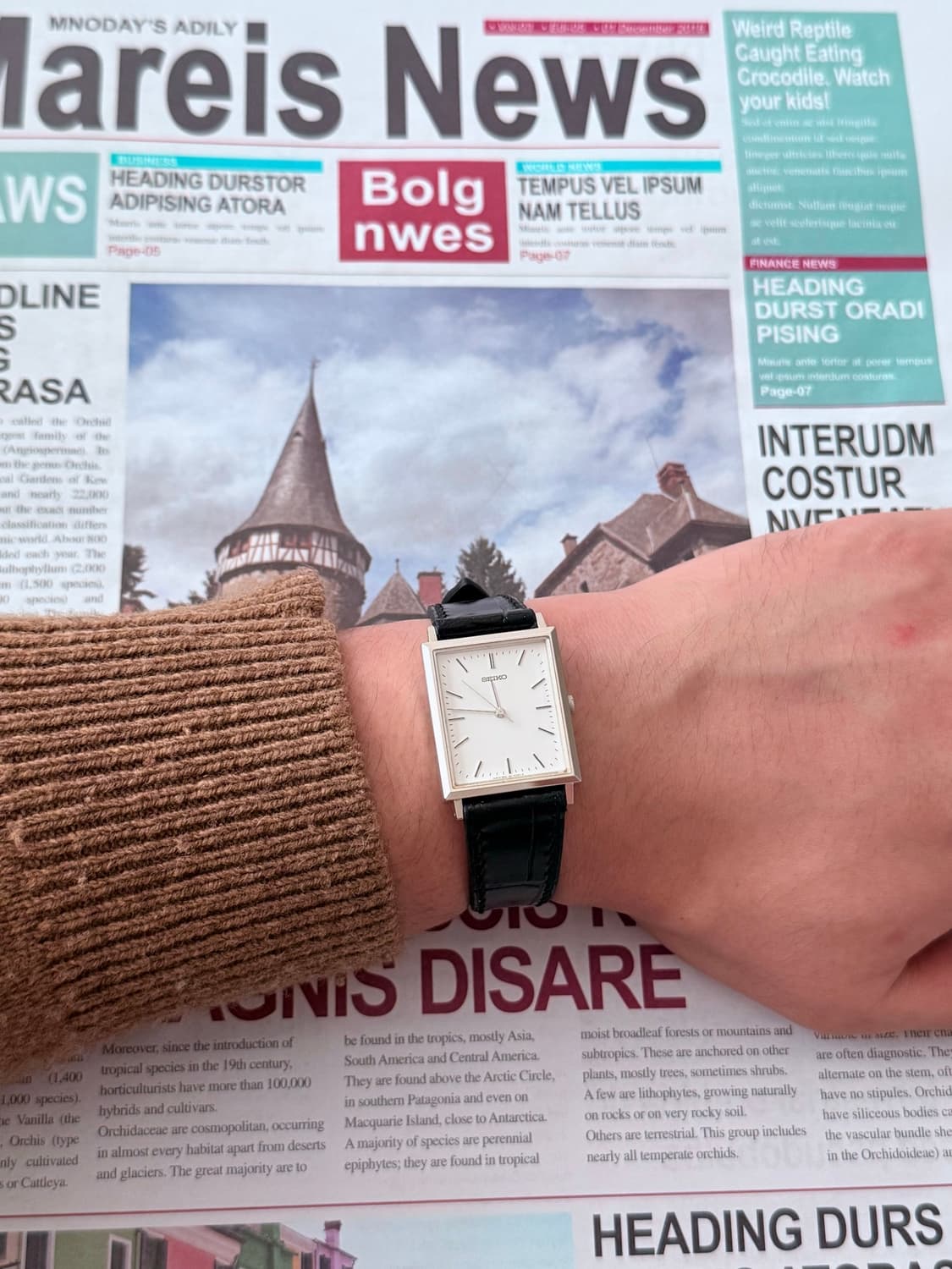 Seiko 세이코 쿼츠 스퀘어 탱크 1990 상품이미지7