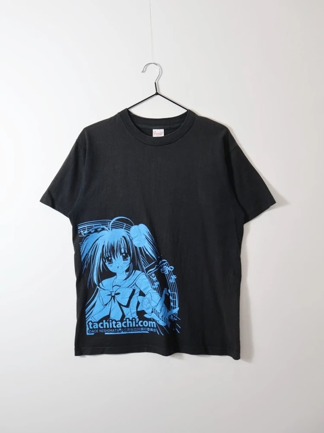 Y2K Anime Style Blue Graphic Tee 상품이미지4