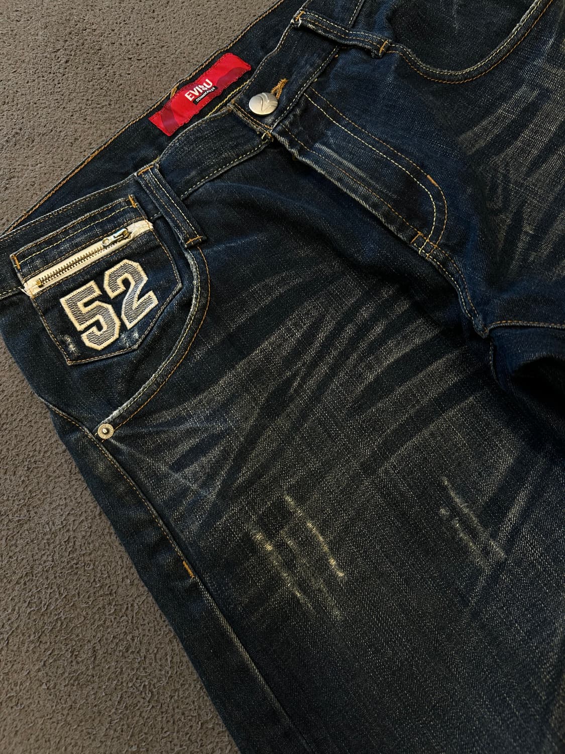 에비수 빈티지 백신치 스트레이트 데님 처분  상품이미지3