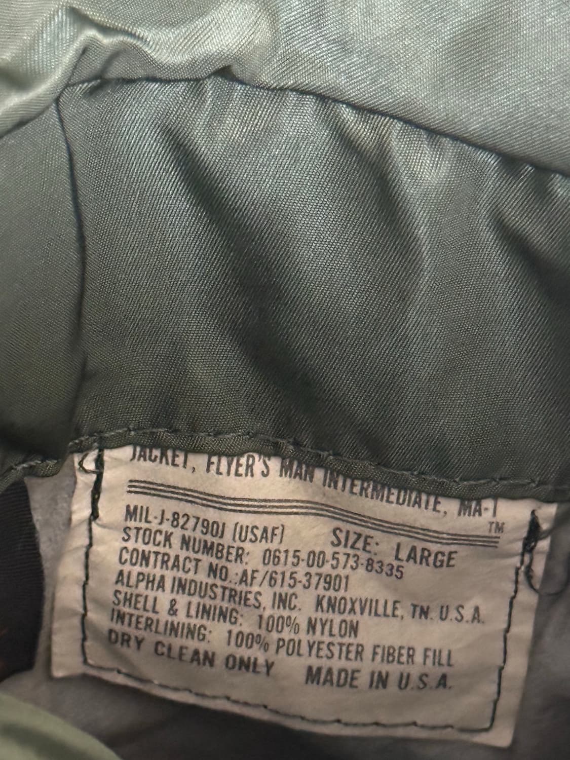 알파 인더스트리 MA-1 항공점퍼 상품이미지7
