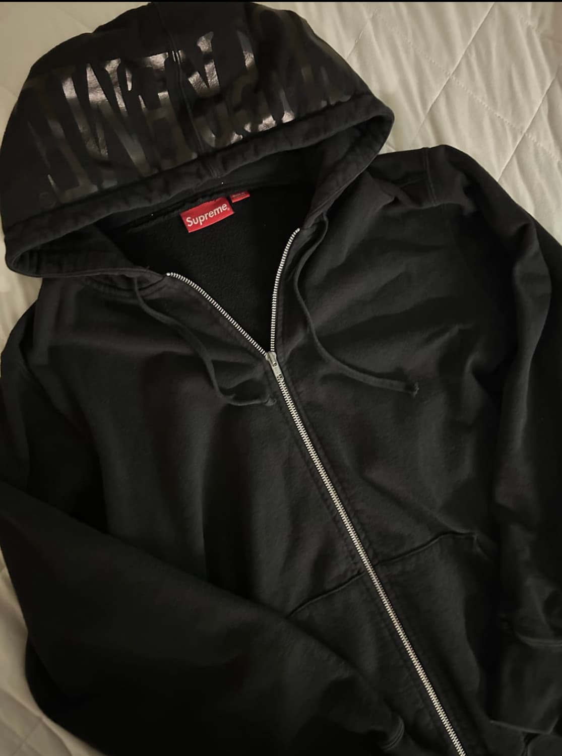 슈프림 호일로고 후드집업 상품이미지1