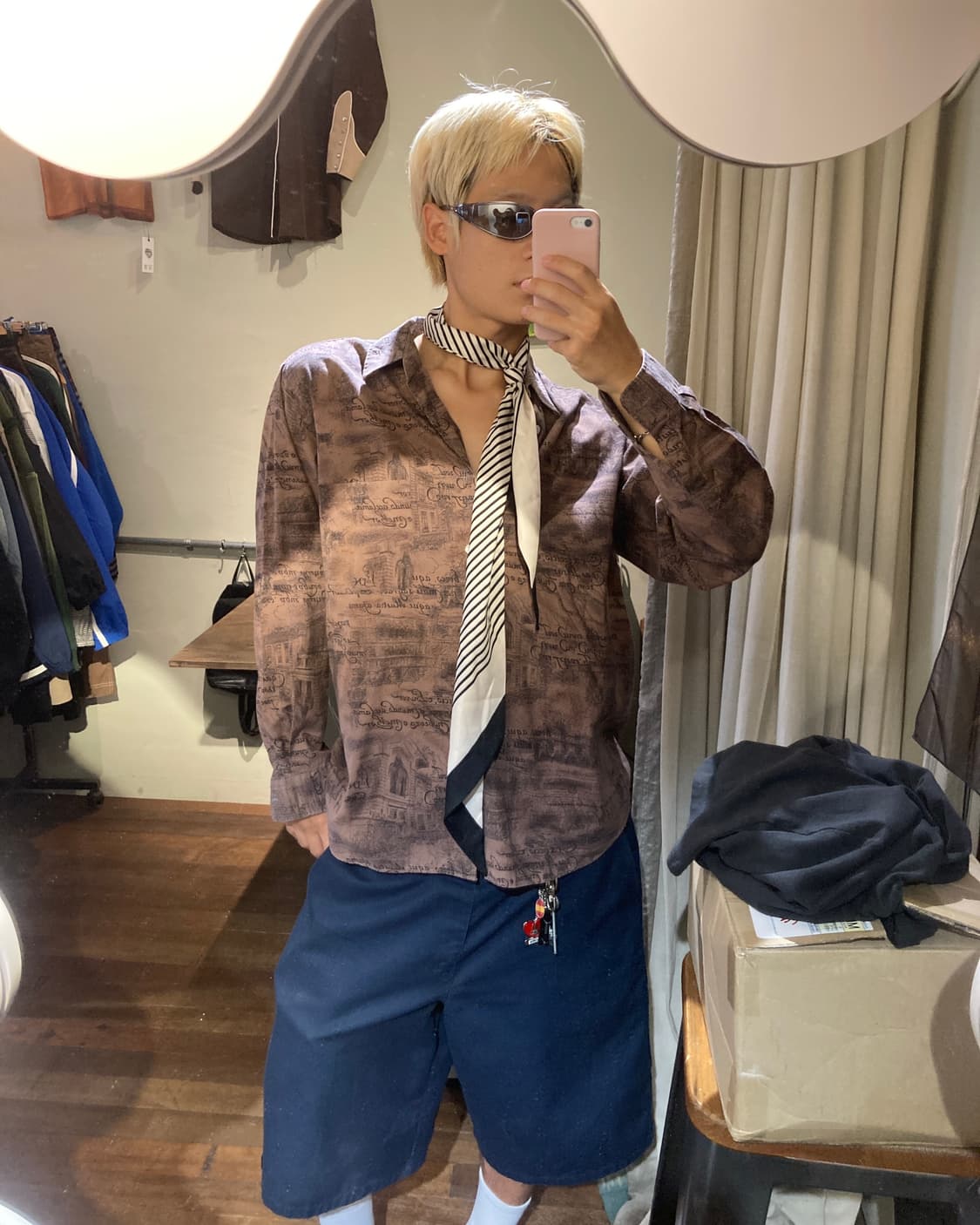 Tony Ward 패턴 셔츠 상품이미지7