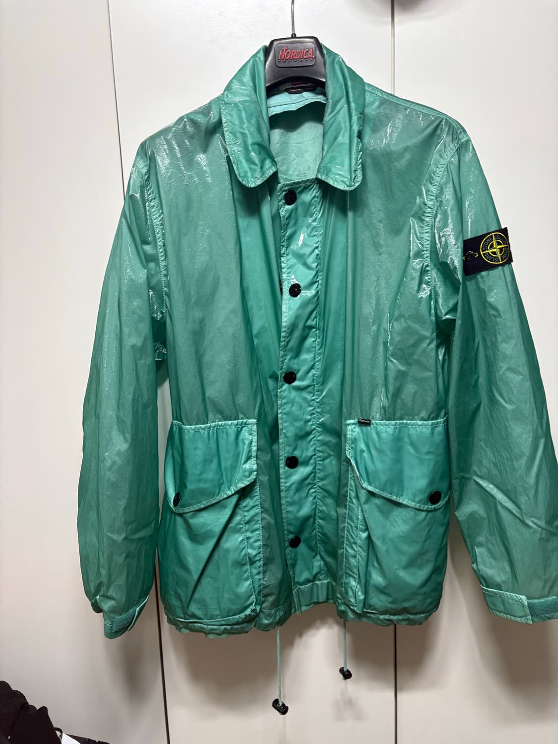 슈프림 스톤아일랜드 뉴 실크 자켓 라이트 블루 L 상품이미지5