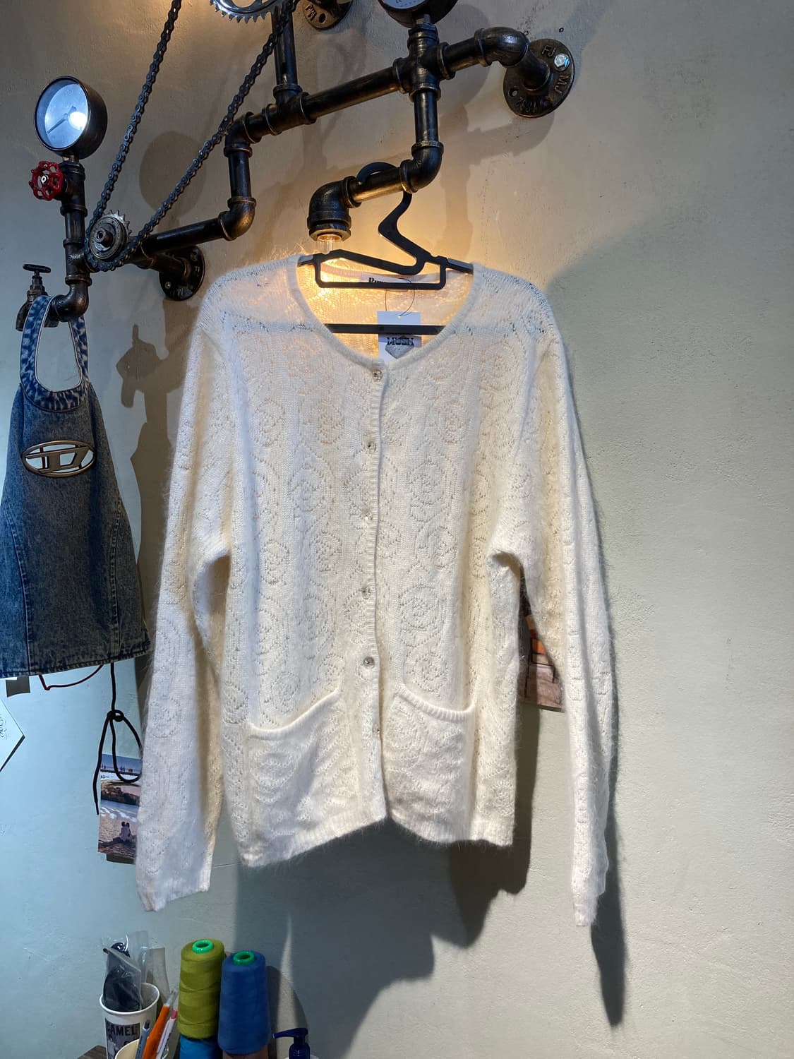 앙고라 플라워 가디건 상품이미지1