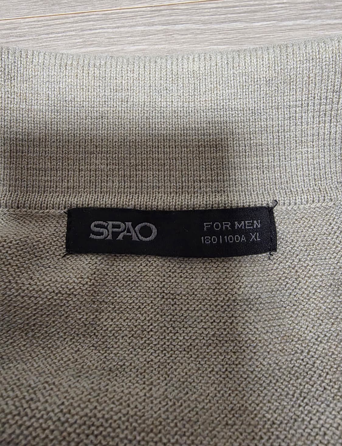 SPAO 니트 Navy & Beige XL (105)
 상품이미지8
