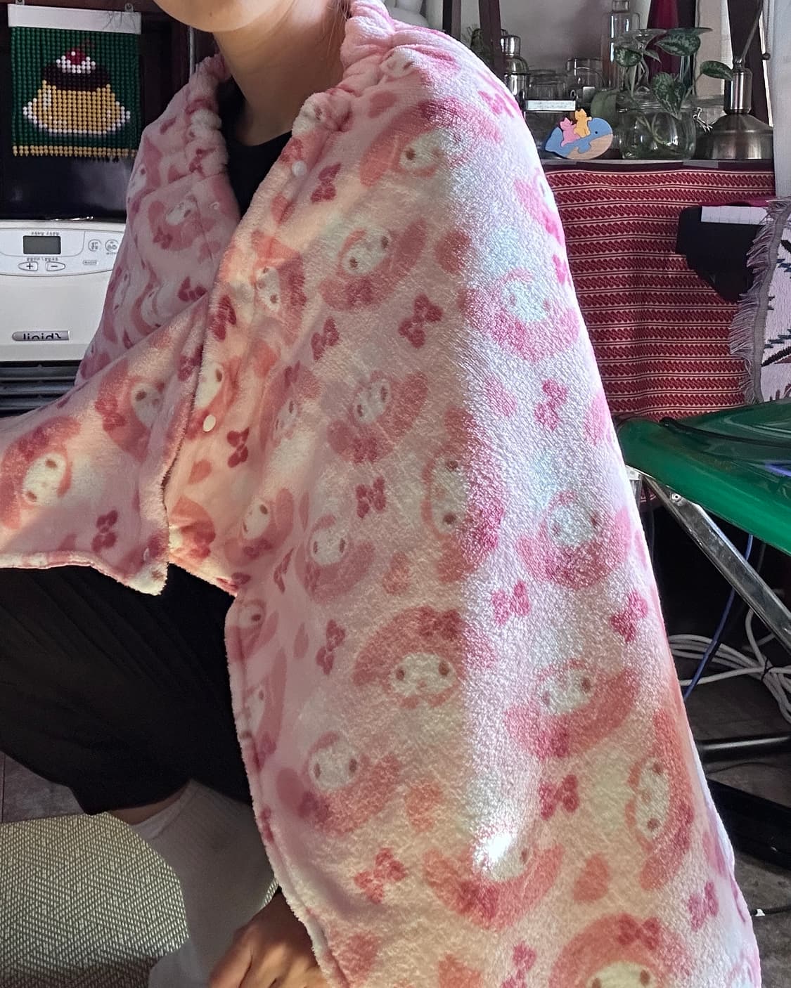 헬로 키티, 마이멜로디 3way 방한 블랭킷 스커트 상품이미지7