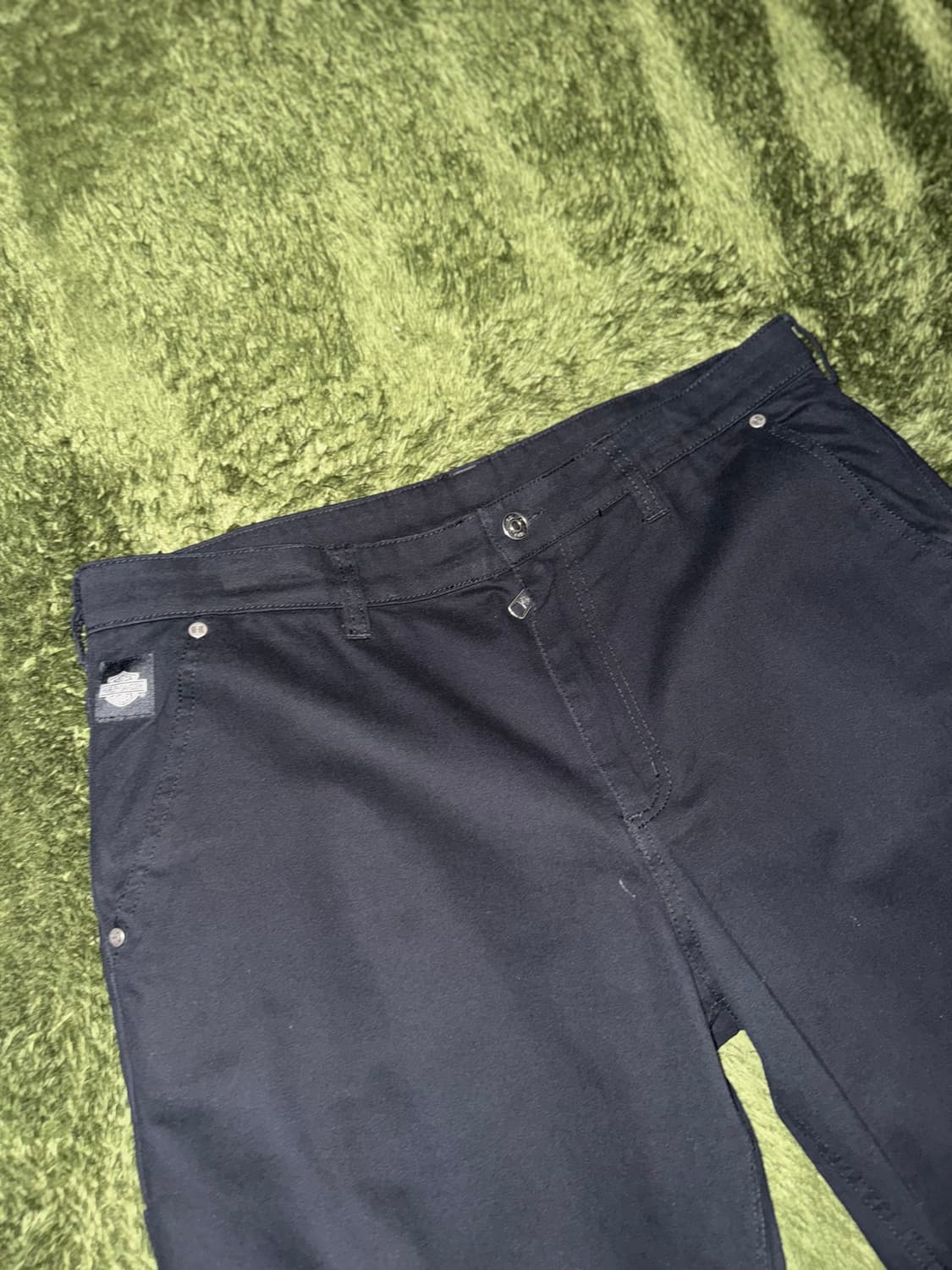 [36X32] 할리데이비슨 로고 라벨 코튼 카펜터 팬츠 상품이미지2