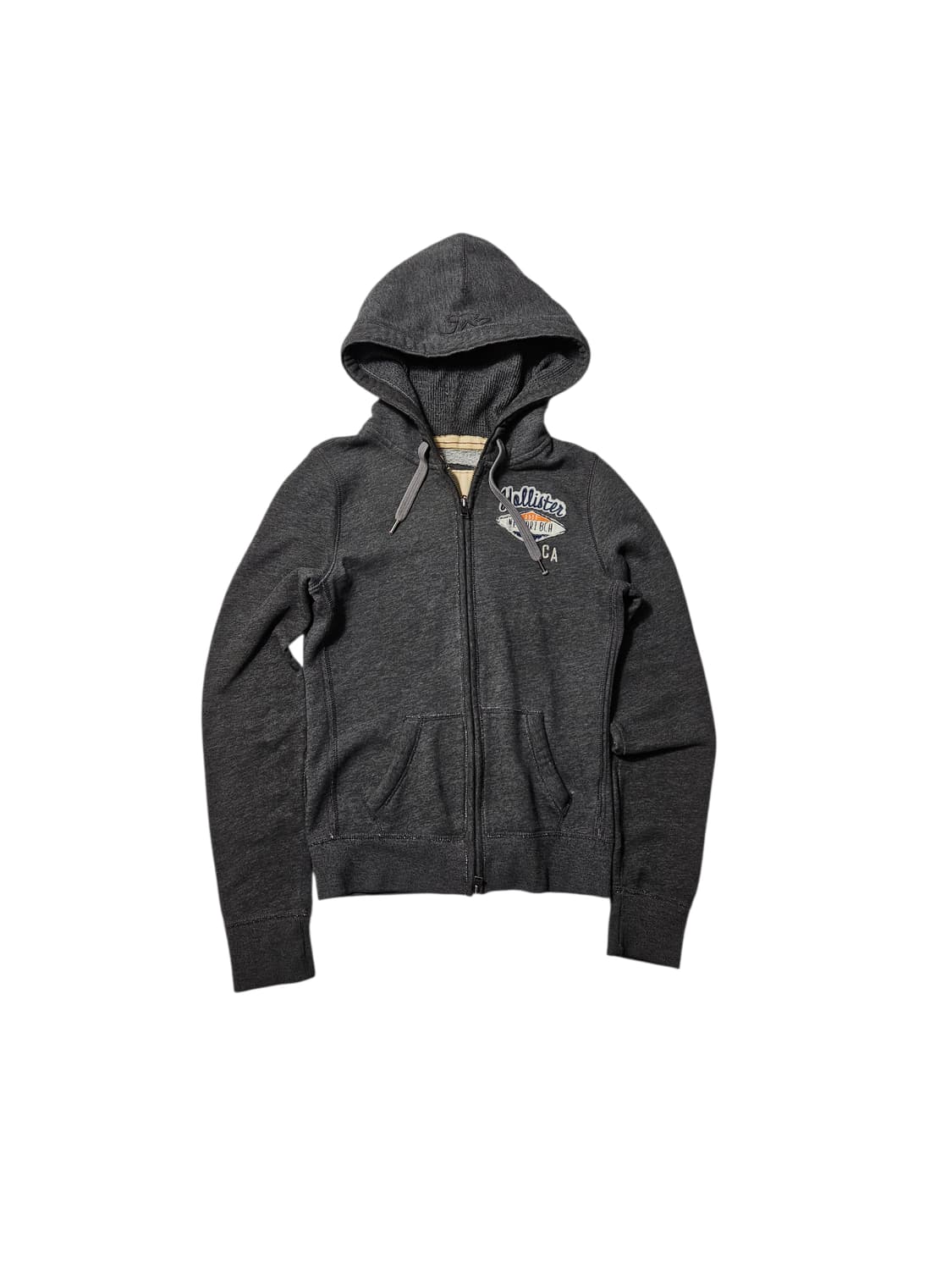 홀리스터 딱붙 그레이 후드집업 S 상품이미지1