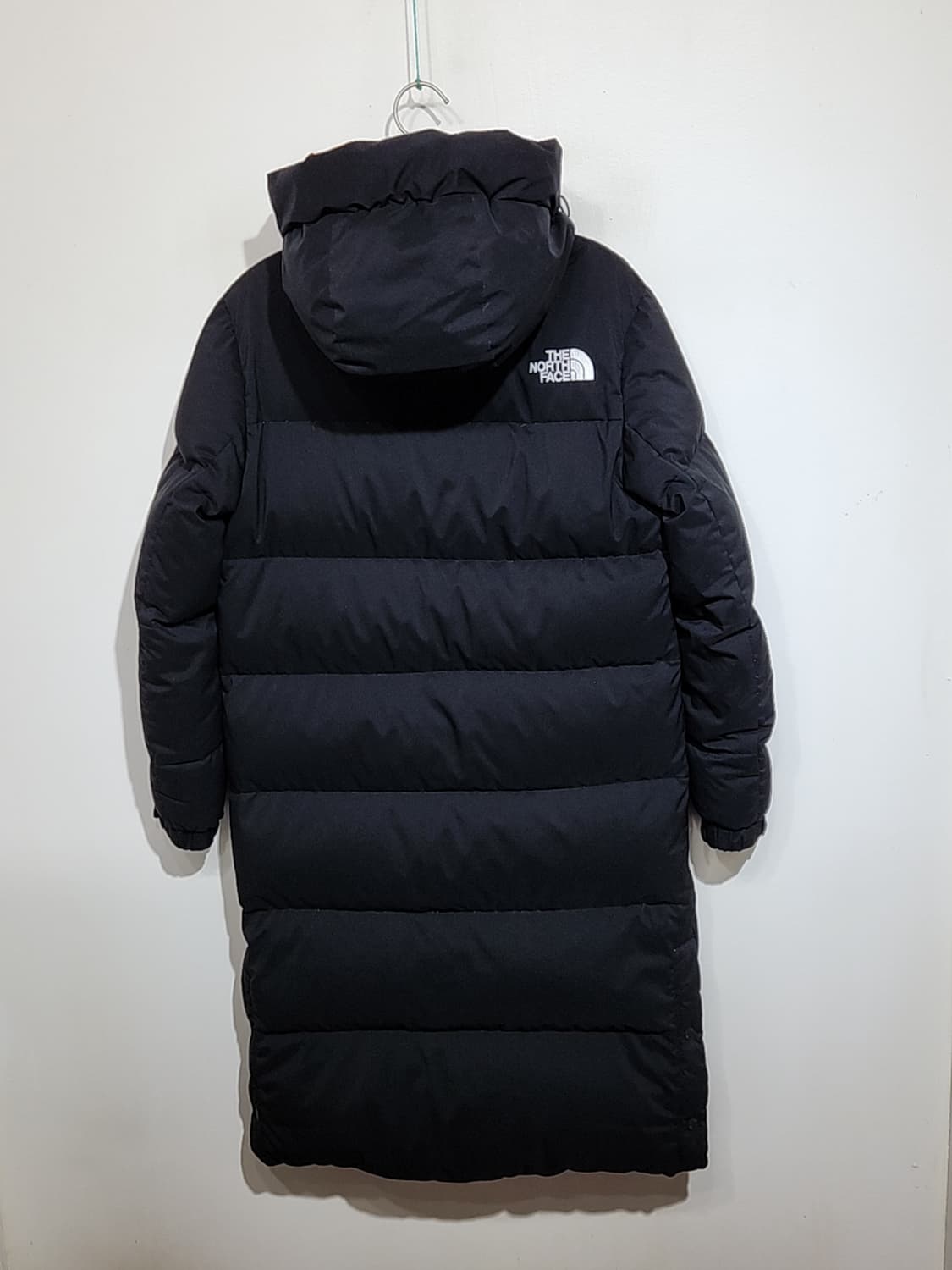 (S) 노스페이스 오리털 롱패딩 점퍼 블랙 후드 다운코트  상품이미지6