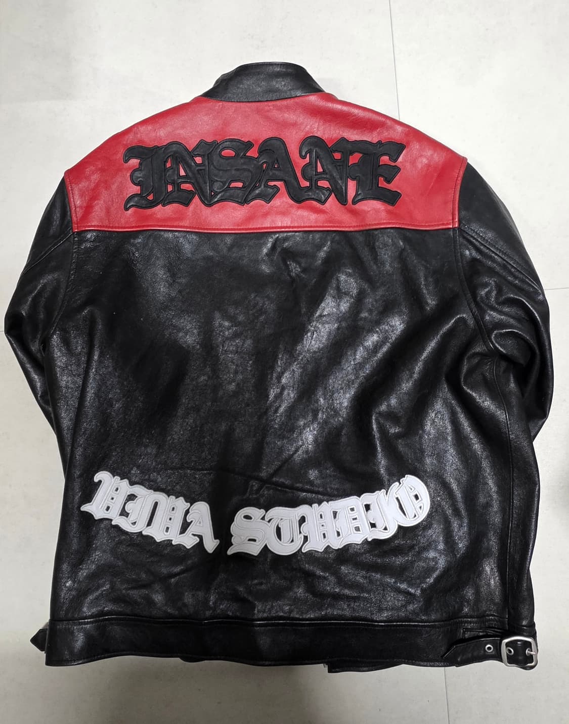 인세인개러지 비바스튜디오 콜라보 램스킨 레더 바이크자켓 프리사이즈 상품이미지2