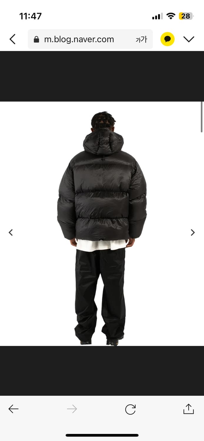 Roa 로아 헤비 다운 자켓 패딩 아스팔트 L사이즈 상품이미지5