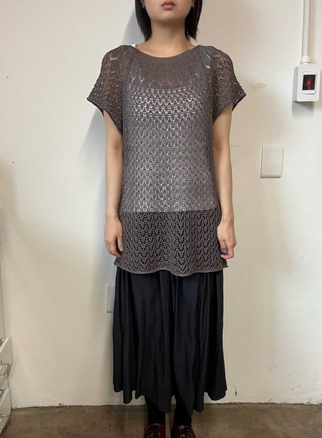 Sheer knit top 상품이미지4
