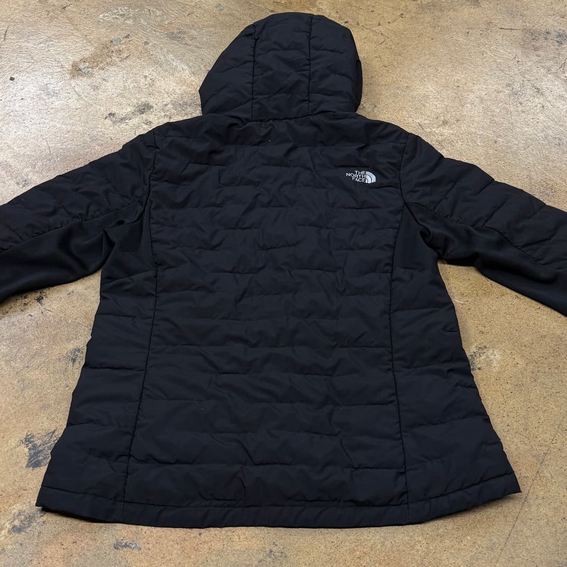 [정품] 노스페이스 블랙 후드 퀼팅 자켓 b19 상품이미지4