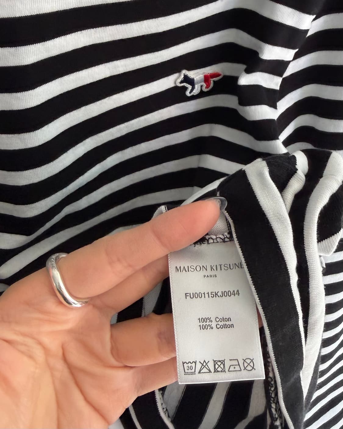 Maison Kitsune 메종키츠네 트리컬러폭스 단가라 슬리브 상품이미지6