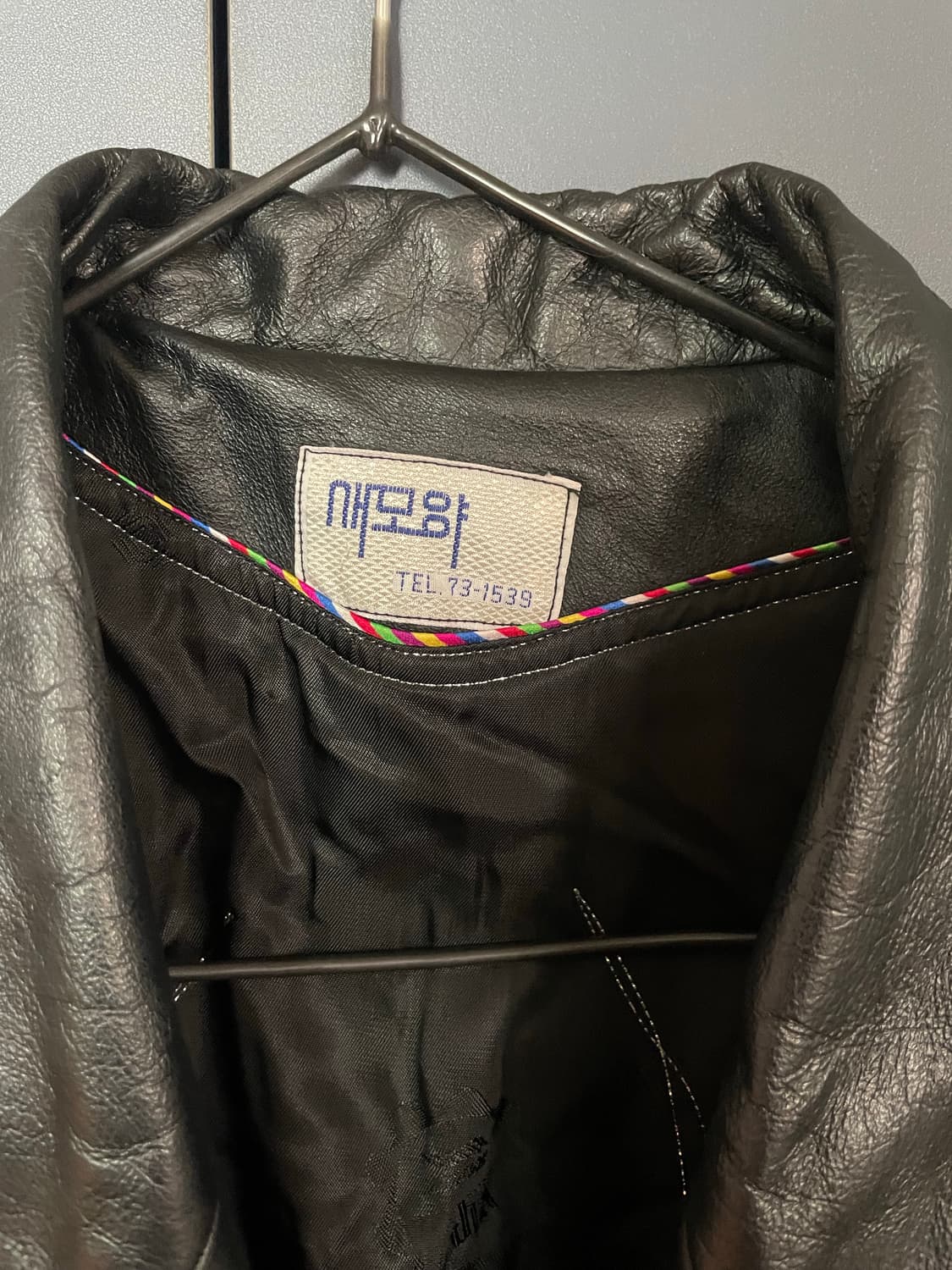 빈티지 복고 레트로 가죽 자켓 상품이미지2