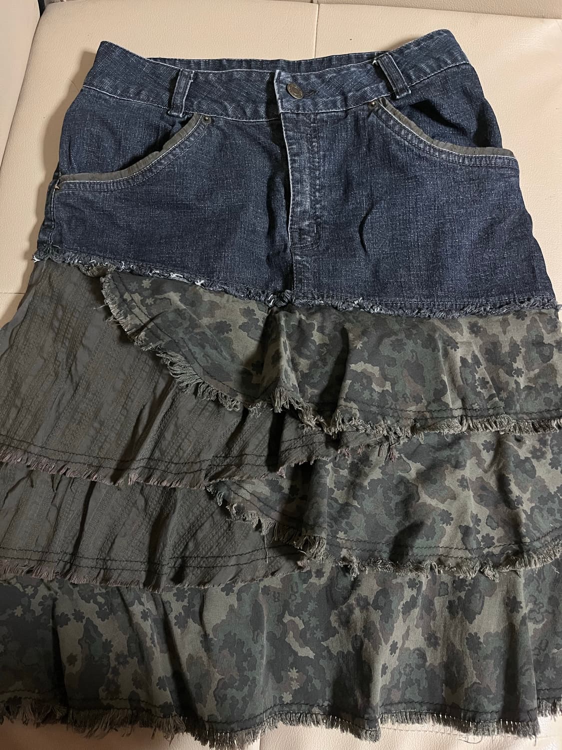 Military vintage midi skirt 상품이미지2