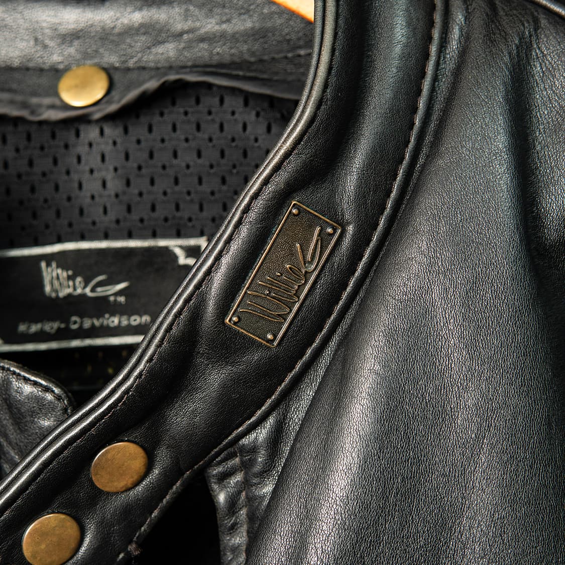 [105] 80s~ 할리데이비슨 Willie G 프린지 레더 라이더자켓 상품이미지4