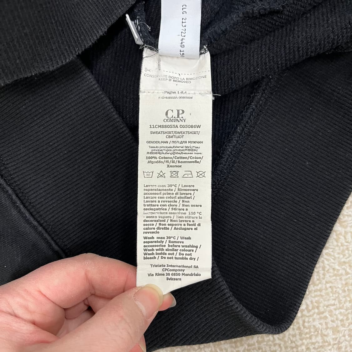 [XL] CP컴퍼니 디아고날 레이즈드 렌즈와펜 크루넥 맨투맨 3921 상품이미지8