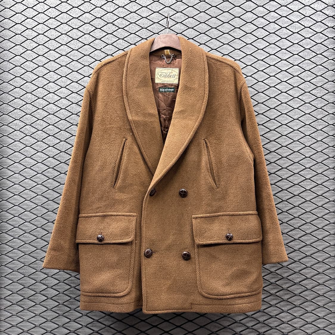 티벳 헌팅 블레이져 울 코트 핸드포켓 퓨어울 디테일 브라운 상품이미지2