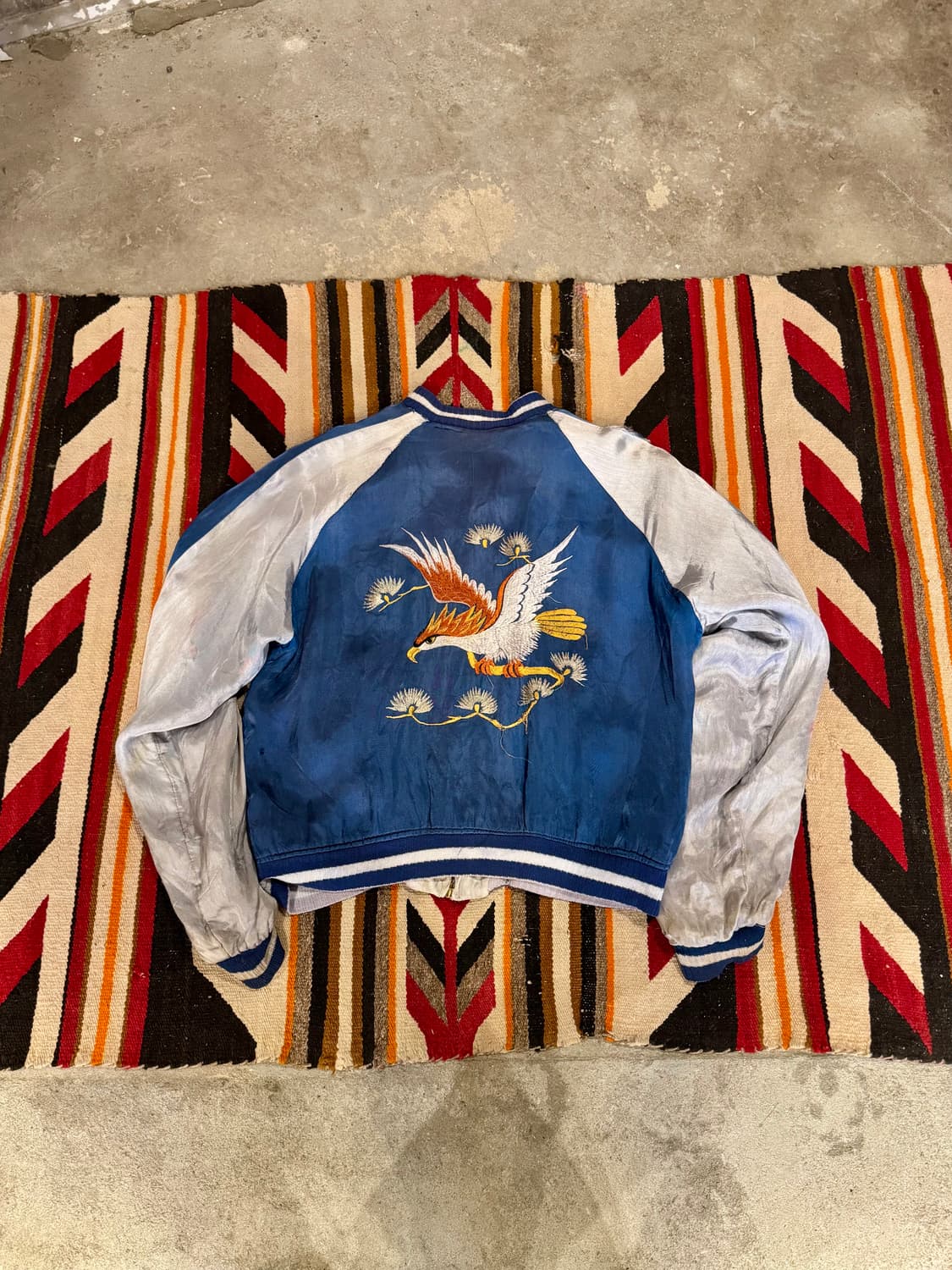 50s 오리지널 ICELAND MAP X EAGLE 스카쟌 (L) 상품이미지4