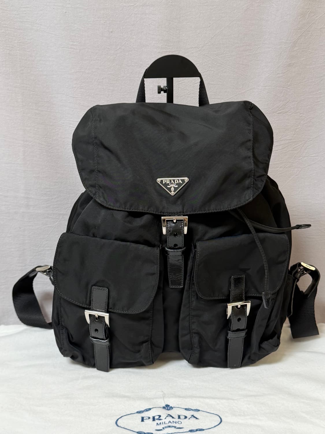 (A급) 프라다 투포켓 포코노 나일론 백팩 미디엄 상품이미지5