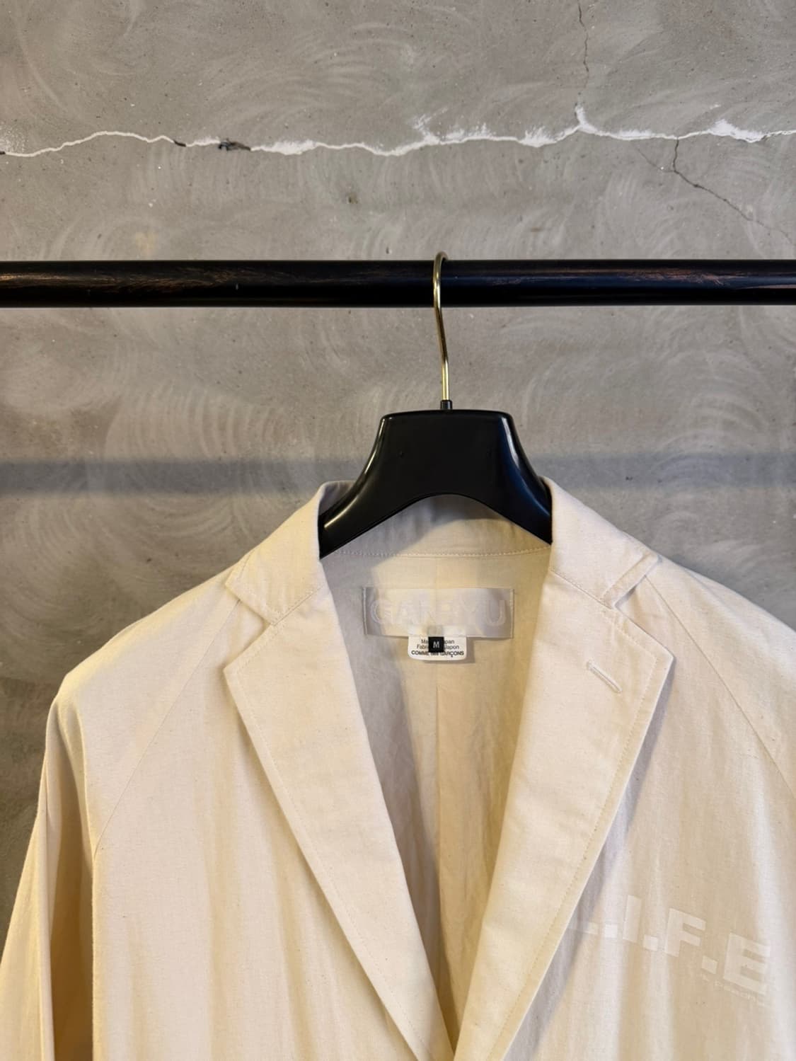 GANRYU 꼼데가르송 간류 로잉 블레이저 100 상품이미지7