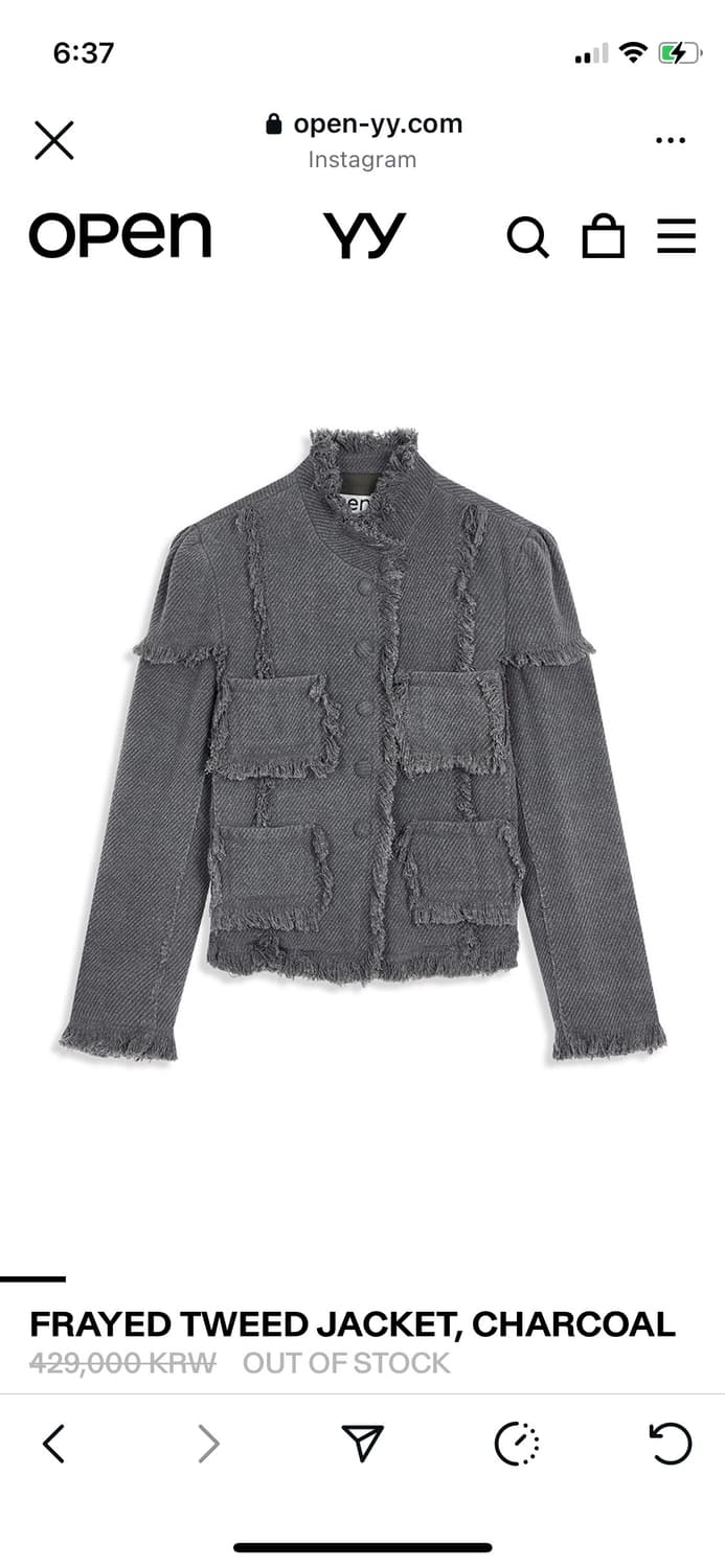 오픈와이와이 트위드자켓 구해요 (M,L) 상품이미지1