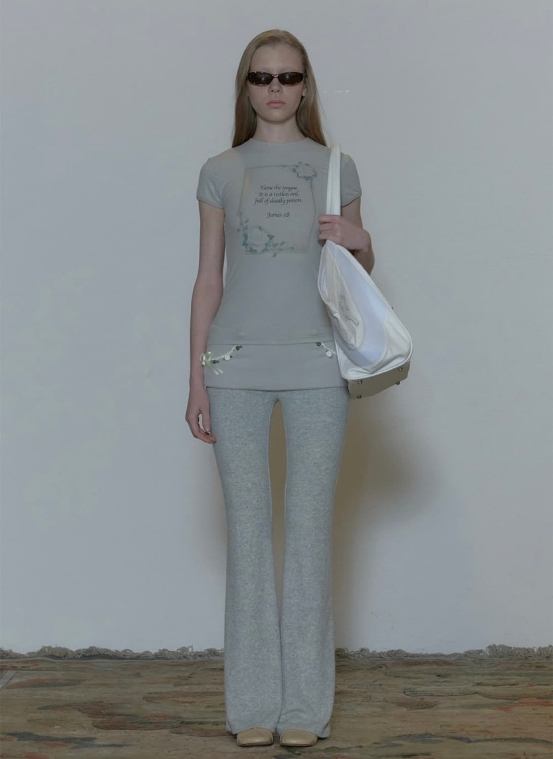Rosy Terry Corset Top, Pants Gray 세트 상품이미지8