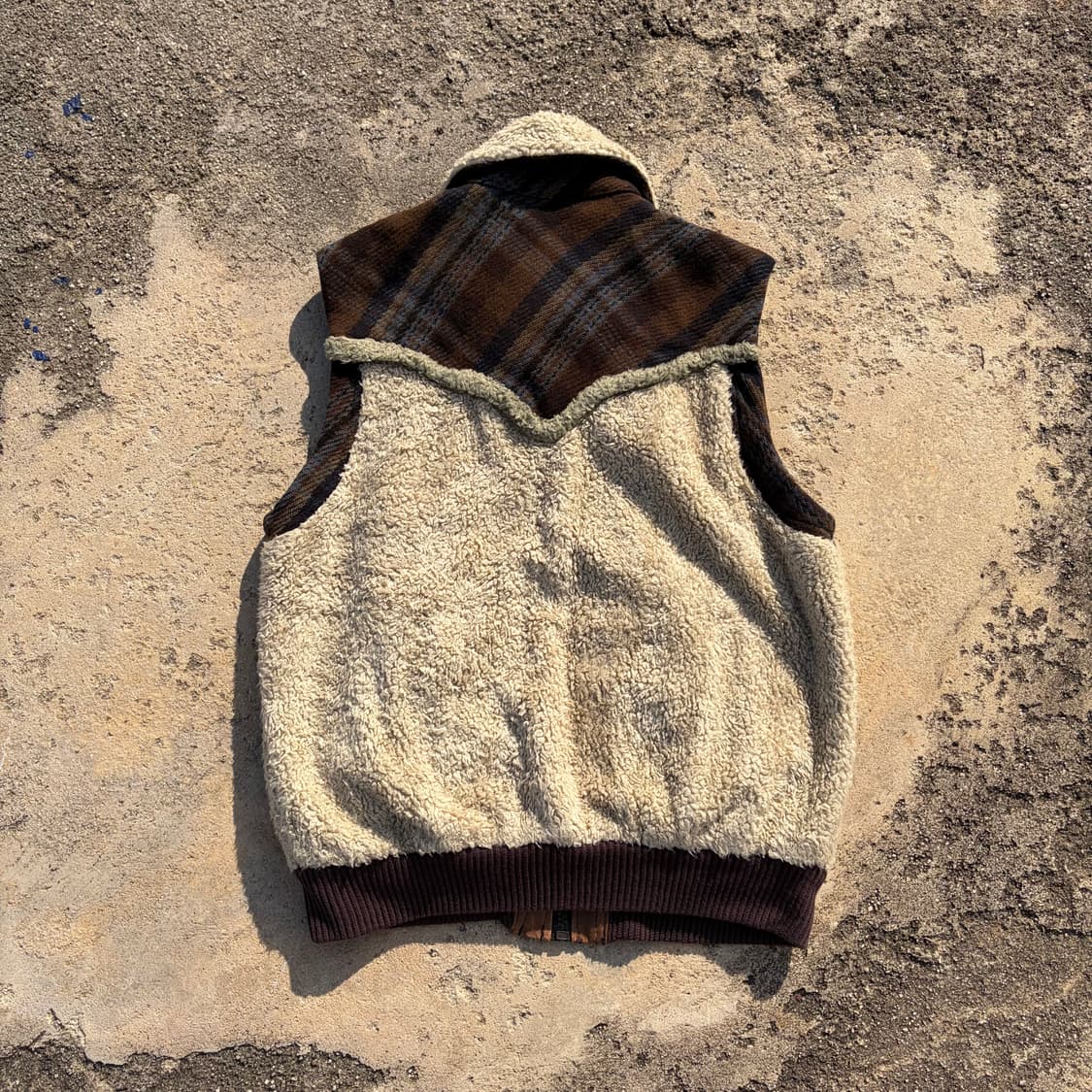 디젤 빈티지 쉐르파 울 베스트 L 상품이미지9