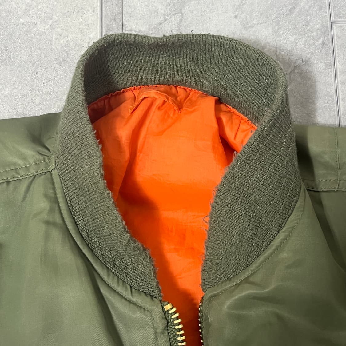 1980s 빈티지 MA-1 올리브 (Large) 상품이미지9