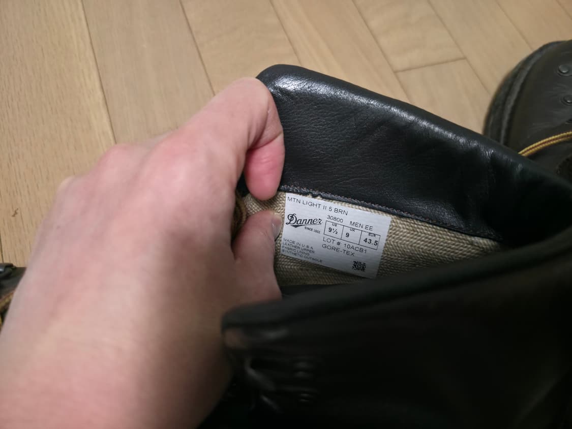 대너 Danner Mountain Light II 고어텍스US 9.5EE 상품이미지10