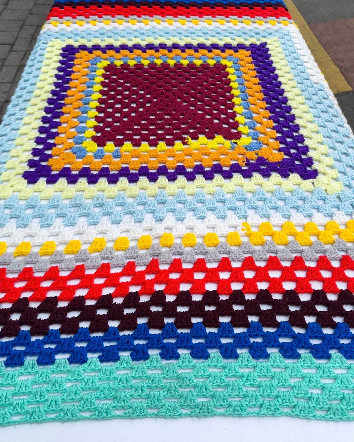 빈티지 소품 USA 크로셰 블랭킷 상품이미지1