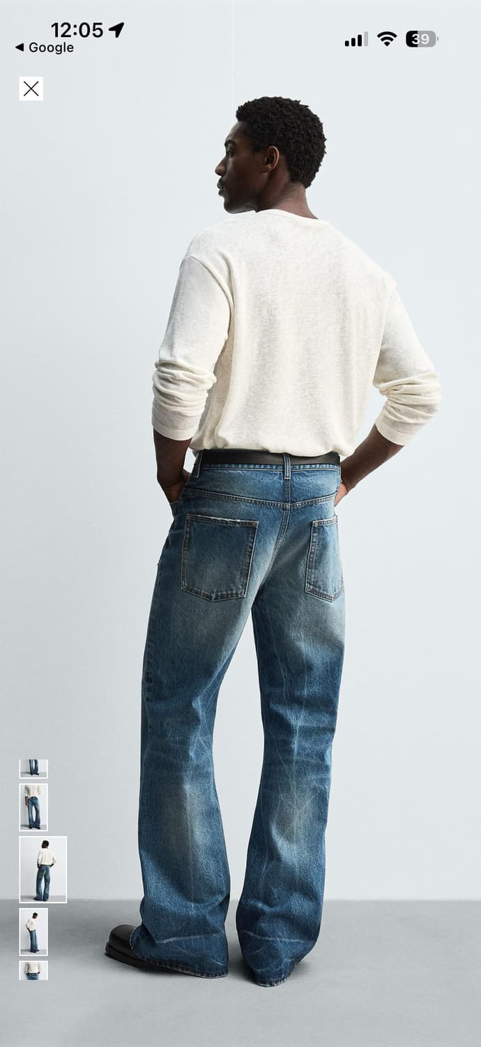 택채 새상품))자라 와이드 플레어핏 32 상품이미지2